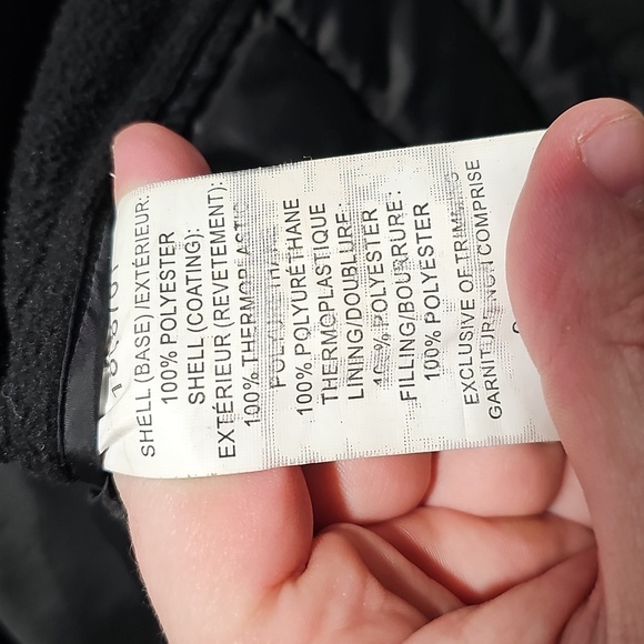 Nautica medium black zip up water resistant jacket - Picture 7 of 7